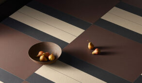 Detaljbilde av flisene Mutina Kosei i tre farger